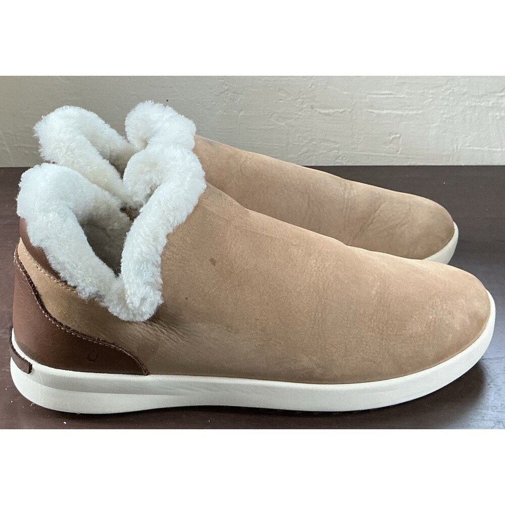 OluKai Malua Hulu Women’s Shearling Lined Slip On Sneaker Size 9 Waterproof - Picture 3 of 7